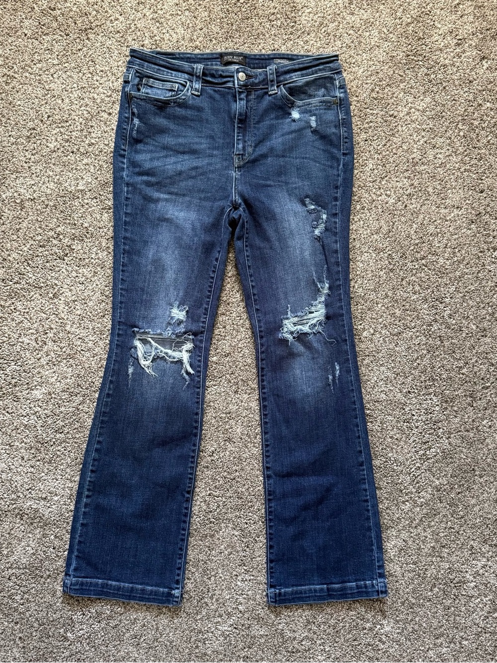 Judy Blue Distressed Boot Cut Jeans JB82541DK